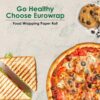 EUROWRAP Food Wrapping Butter Paper 10 Mtr (8+2) | Extra Thick Food Grade Wrap for Cooking, Baking, Packing, Serving & Roti | Non-Stick Multipurpose Parchment Paper | Kitchen Essentials