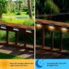 Solar Light Outdoor Garden Home Waterproof Stair Deck Pool Patio Fence Gate Yard Floor Step Railing Window Balcony Sunlight Pathway (4, Standard)