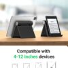 STRIFF Multi Angle Tablet Tabletop Stand. Holder for iPhone, Android, Samsung, OnePlus, Xiaomi. Portable, Foldable Stand. Perfect for Bed,Office, Home, Gift and Desktop (Black)