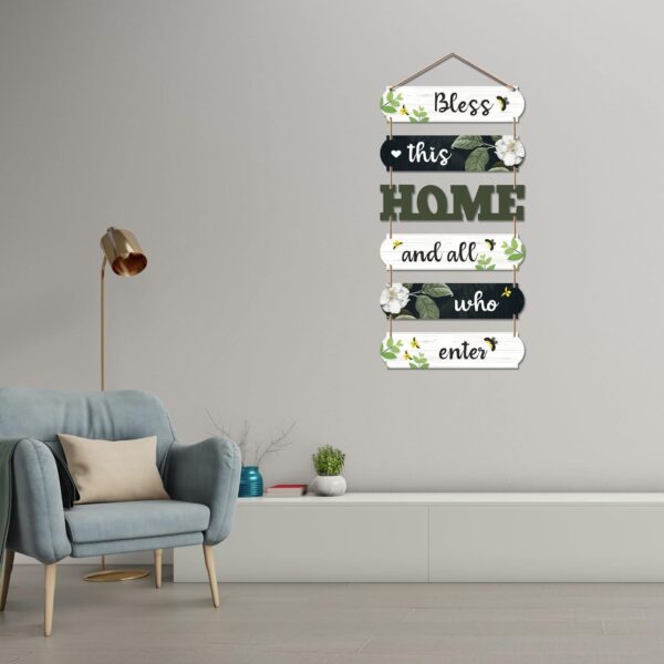Artvibes Home Quotes Decorative Wall Art MDF Wooden Wall Hanger for Living Room | Decor Hanging Ornaments | Home Quotes Wall Hanging | Modern Decor Items | Wall Poster | Unique Gift (WH_6603N)