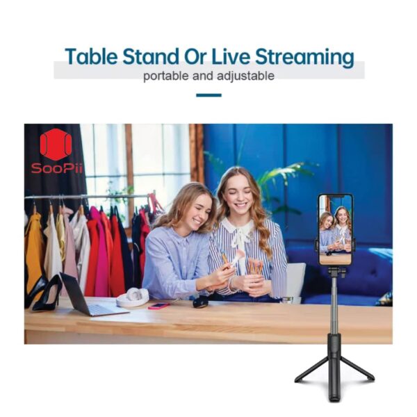 1772083653_SOOPII-3-in-1-Selfie-Stick-with-Bluetooth-Remote-Foldable-Tripod-Stand-Compact-Extendable-Upto-70-cm-27.5-inches-Mobile-Stand-Holder-for-iPhone-and-Android-Devices.jpg SOOPII 3-in-1 Selfie Stick with Bluetooth Remote, Foldable Tripod Stand, Compact & Extendable Upto 70 cm / 27.5 inches Mobile Stand Holder for iPhone and Android Devices