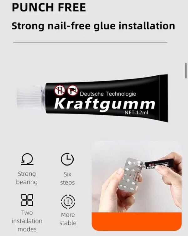 Deejay Kitchen Shelf Wall Mount Knife Holder,Towel Hanger, Spatula Ladle Hanging Hooks, Cutlery Holder Storage Rack High Grade Metal Multi-Purpose (44 x 4.5 x 8cm)