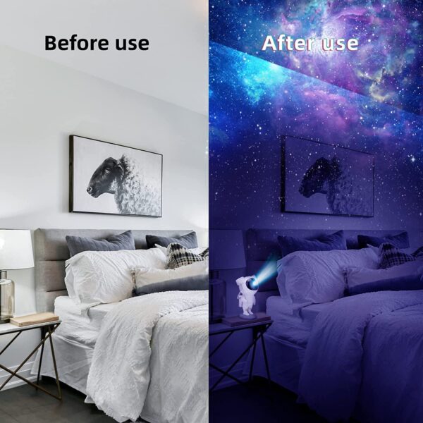 XERGY Astronaut Starry Projector 360° Adjustable Galaxy Space Projector Light Lamp with Remote Control Spaceman Night Light for Decoration ​Suitable Gaming Room, Home Theater, Kids, Birthday Gift