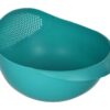 Clazkit Food Strainer Colander, Fruit Basket, Pasta Strainer, Vegetable Strainer, Kitchen Sieve, Washing Bowl, Unbreakable, (Color May Vary), Plastic - 11.3 x 18 x 24.1 Centimeters