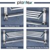 Plantex Stainless Steel Towel Holder Rack/Cloth Hanger for Bathroom, Bathroom Accessories -Chrome Finish, 24 Inch, Pack of 1
