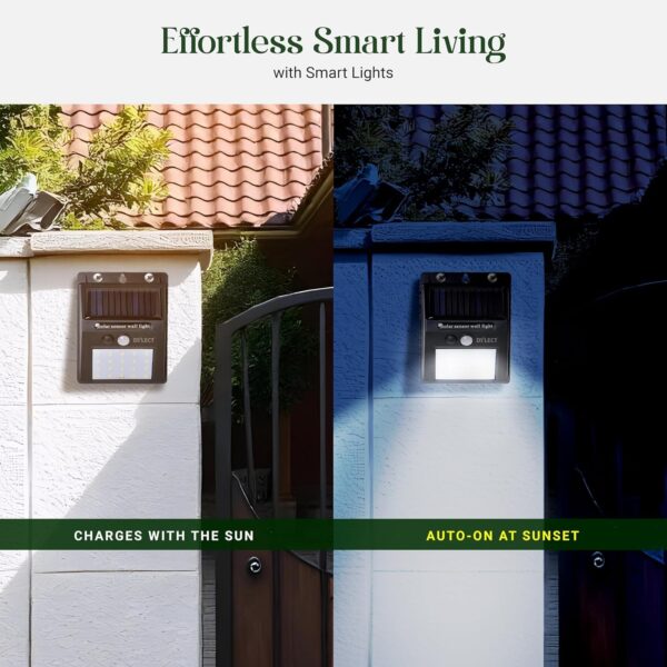 VIGIL 20 Led Solar Motion Sensor Light, Plastic Outdoor Weatherproof for Driveway Garden Path Yard Outdoor, Home Decoration White (1)