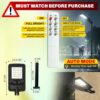Homehop All-in-One Solar Street Light 50 W Motion Sensor LED Automatic Wireless Lamp for Outdoor Home Garden, Pathway,(Cool White,4000mAh /ABS/Pole Included)
