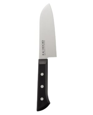 Kai Hocho Premium Santoku Kitchen/Vegetable Knife, 6.77 Inch Blade, Black, Carbon_Steel