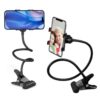 Metal 360 Degree Flexible Portable Foldable -Lazy Stand Bracket Cell Phone Holder/Gooseneck Long Arm Clip Mobile Stand for Table Mobile Stand for Bed Office