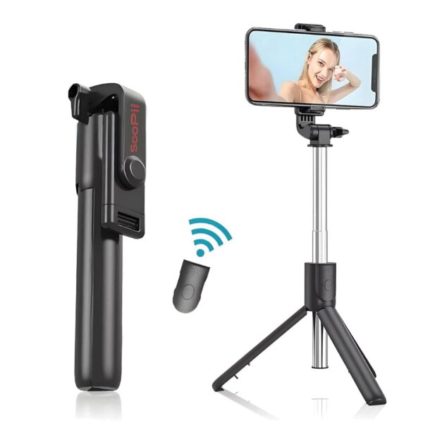 SOOPII-3-in-1-Selfie-Stick-with-Bluetooth-Remote-Foldable-Tripod-Stand-Compact-Extendable-Upto-70-cm-27.5-inches-Mobile-Stand-Holder-for-iPhone-and-Android-Devices.jpg SOOPII 3-in-1 Selfie Stick with Bluetooth Remote, Foldable Tripod Stand, Compact & Extendable Upto 70 cm / 27.5 inches Mobile Stand Holder for iPhone and Android Devices