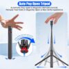 WeCool S7 Pro Long Selfie Stick with Tripod Stand 69"/177cm, 360 Degree Rotation Selfie Stick Tripod, Magnetic Remote with ABS+Aluminum Body, Auto Pop Open for Hands-Free Photo & Live Video Shoot