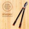 Sharpex Bypass Lopper with Compound Action, Professional Power Gear Bypass,Tree Trimmers Secateurs with Shock Absorbing Effort-Saving Handle Garden - Pruning Tool (Black)