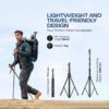 Tygot X-1 PRO 78-Inches (200cm) Aluminium Tripod with Bluetooth Remote, Mobile Holder, Phone Stand for Ring Light, GoPro & Camera, Light Stand for Video Recording, Shooting, Streaming, Reels, YouTube