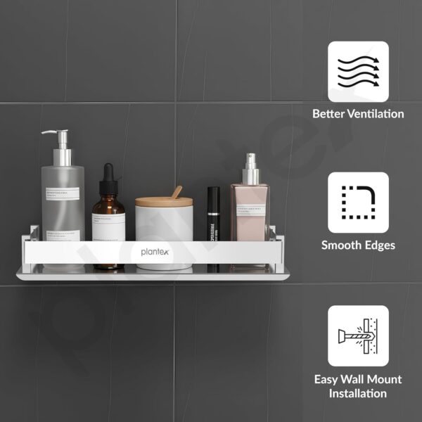 1772525483_Plantex-Stainless-Steel-Bathroom-Shelf-RackBathroom-OrganizerWall-Shelf-for-Bathroom-Accessories-SetKitchen-StandKitchen-Shelves-Racks-Chrome-12x5-Inch.jpg Plantex Stainless Steel Bathroom Shelf Rack/Bathroom Organizer/Wall Shelf for Bathroom Accessories Set/Kitchen Stand/Kitchen Shelves & Racks - Chrome (12x5 Inch)