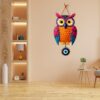 GiftOday Owl Shape Wooden Wall Hanging For Home Decor | Evil Eye Decoration Livingroom, Dining Room | Modern Artwork | Designer Mdf Item | Wall Hanging Ornament Door Decorative (18 x 30 CM)