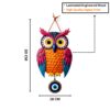 GiftOday Owl Shape Wooden Wall Hanging For Home Decor | Evil Eye Decoration Livingroom, Dining Room | Modern Artwork | Designer Mdf Item | Wall Hanging Ornament Door Decorative (18 x 30 CM)