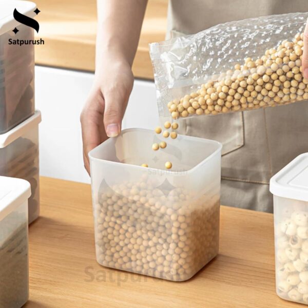 Fridge Storage Containers for Vegetables – 1200 ml (Pack of 6) | Refrigerator Organiser Boxes | Freezer Safe, BPA Free Plastic Fridge Containers | Kitchen Storage Box for Vegetables & Fruits