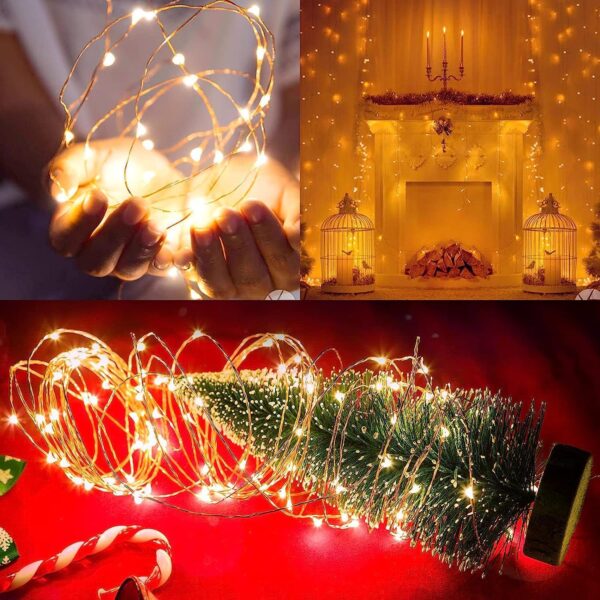 CBK Solar Fairy String Light 200 LEDs 22 Meter Inbuilt Rechargable Batery IP65 Waterproof 8 Mode Copper Wire for Garden Yard Balcony Diwali Christmas Party & Home Decor Led Light