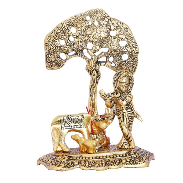 1772571279_KridayKraft-Prince-Home-Decor-Gifts-Metal-Krishna-With-Cow-Standing-Under-Tree-Plying-Flute-Gold-12.5X8X16Cm-1-Piece-figuresReligious.jpg KridayKraft Prince Home Decor & Gifts Metal Krishna With Cow Standing Under Tree Plying Flute (Gold, 12.5X8X16Cm), 1 Piece, figures;Religious