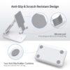 Dyazo Telescopic Multi Angle Adjustable and Foldable Mobile Phone Tabletop Stand, Anti Slip and Scratch Resistant, Compatible for Samsung Galaxy, MI, Vivo, iPhone, Oppo and All Mobile Phones- White