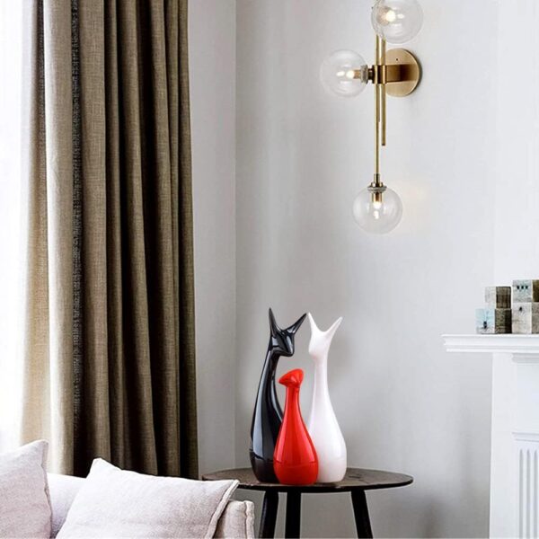 1772600599_Home-Decor-Lucky-Deer-Statue-Family-Ceramic-Figures-Set-of-3-RedBlack-White-Color.jpg Home Decor Lucky Deer Statue Family Ceramic Figures - (Set of 3, Red,Black & White Color)