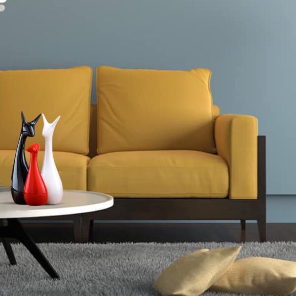 1772600600_Home-Decor-Lucky-Deer-Statue-Family-Ceramic-Figures-Set-of-3-RedBlack-White-Color.jpg Home Decor Lucky Deer Statue Family Ceramic Figures - (Set of 3, Red,Black & White Color)