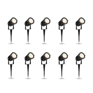 DMAK™ 5 Watt Warm White Waterproof Spike LED Garden Light for Outdoor Purposes (Pack of 10)