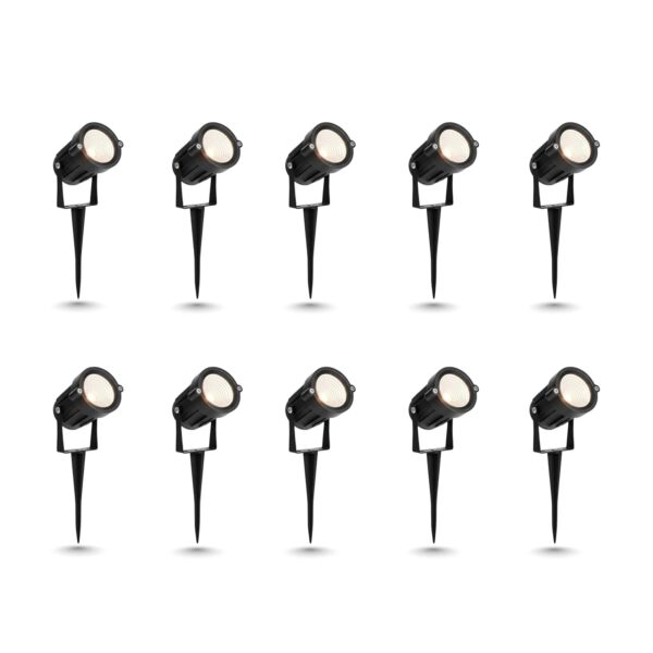DMAK™ 5 Watt Warm White Waterproof Spike LED Garden Light for Outdoor Purposes (Pack of 10)