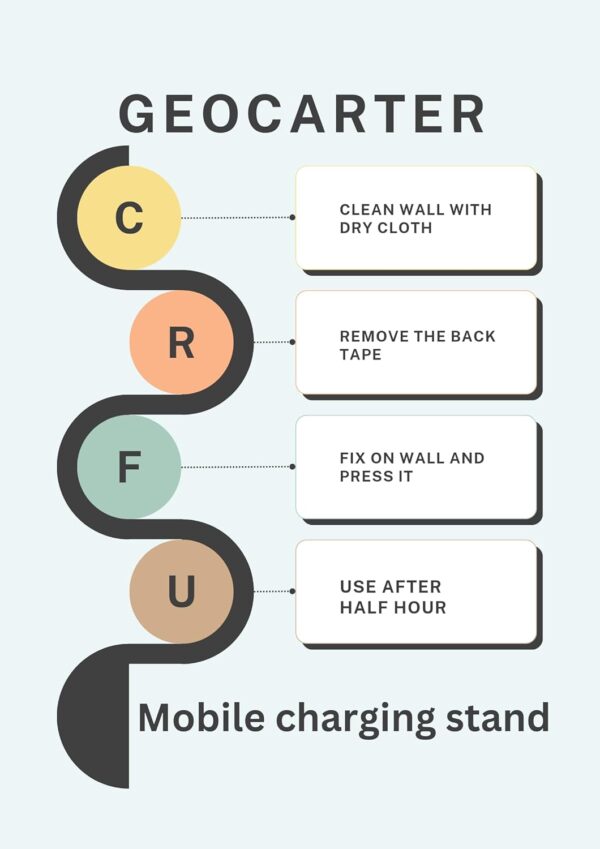 Wall Mobile Holder | Multi-Purpose Mobile Stand | Remote Holder & Mobile Charging Stand, Phone Stand for Charging with Pen and Key Holder Useful Gadget-White