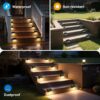 Solar Light Outdoor Garden Home Waterproof Stair Deck Pool Patio Fence Gate Yard Floor Step Railing Window Balcony Sunlight Pathway (8, Standard)