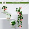 fancymart Artificial Flower Plant Home Décor with Small Size Pot | Plant Hanging for Home Decor | Office Decor