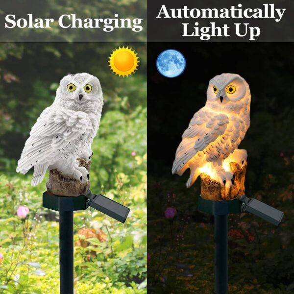 CBK OWL Garden Solar Lights Outdoor OWL LED Decorative Waterproof Garden Stake Lights, Lawn Lamp Light for Garden, Balcony, Patio, Yard Landscape Lighting