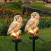 CBK OWL Garden Solar Lights Outdoor OWL LED Decorative Waterproof Garden Stake Lights, Lawn Lamp Light for Garden, Balcony, Patio, Yard Landscape Lighting