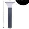 GIGAWATTS G04 Duplex Garden Light Waterproof Pillar Lamp Outdoor Decor Garden Lights Pole Mount Exterior Lighting Fixture for Home Entrance Main Gate Patio Compound Boundary (Without Bulb, 1pc)