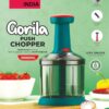 1772892671_Manual-Push-Chopper-1000ML-5-Stainless-Steel-Blades-Multicolor-Kitchen-Essentials.jpg Manual Push Chopper, 1000ML, 5 Stainless Steel Blades, Multicolor, Kitchen Essentials