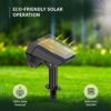 Amazon Basics Solar Landscape Spotlight | 24 LED Beads | Adjustable Head | 2 Lighting Modes | IP65 Waterproof | Wall & Ground Mount | Outdoor Garden Path Light