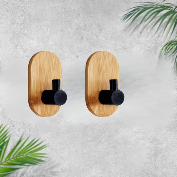 JIALTO Hanging Hooks - Adhesive Wall Hook 2Pcs, Hooks for Wall Without Drilling, Towel Hooks, Coat Hook, Robe Hook, Door Hanger Towel, Bathroom Bedroom Kitchen Hotel Pool