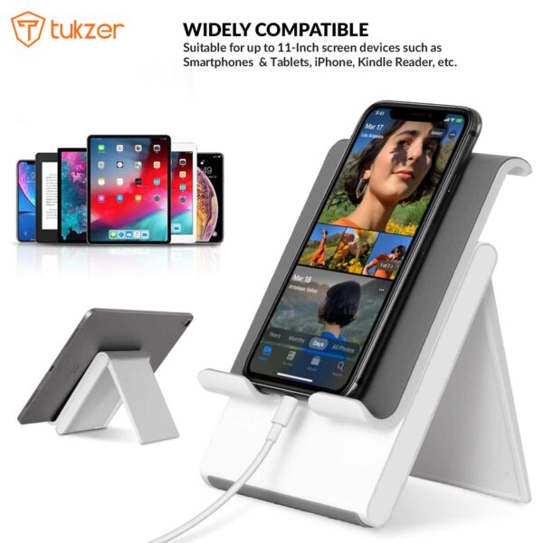 1772903266_Tukzer-Foldable-Portable-Desktop-Telescopic-Smartphone-Tablet-Table-Stand-with-Adjustable-Height-Angle-Silicone-Pad-Supports-Upto-11-Inch27cm-Tab-for-Android-Mobile-White.jpg Tukzer Foldable & Portable Desktop Telescopic Smartphone Tablet Table Stand with Adjustable Height, Angle & Silicone Pad Supports Upto 11 Inch(27cm) Tab for Android & Mobile (White)