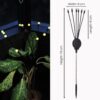 TrustBasket Fireflies Solar Light - Yellow - Set of 2 (6 Bulbs Each) Decorative Waterproof, Solar Starburst Swaying Lights When Wind Blows| Solar Lights Outdoor |LED Solar Garden Lights