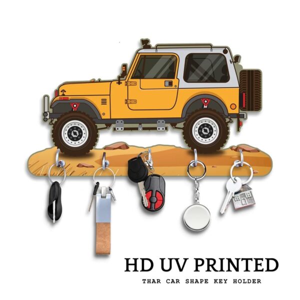 1773002321_Webelkart-Premium-HD-UV-Printed-Mahindra-Thar-Car-Shape-Designer-Wooden-Key-Holder-Home-and-Office-Decor-11-X-6-Inch-Wood-Yellow.jpg Webelkart Premium HD UV Printed Mahindra Thar Car Shape Designer Wooden Key Holder Home and Office Decor (11 X 6 Inch, Wood) (Yellow)
