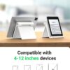STRIFF Uph1W Multi Angle Tablet/Mobile Stand. Holder for iPhone, Android, Samsung, Oneplus, Xiaomi. Portable,Foldable Stand.Perfect for Bed,Office, Home,Gift and Desktop (White) Tabletop