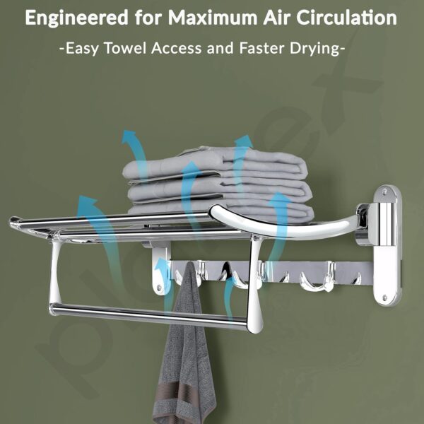 1773032200_Plantex-Stainless-Steel-Towel-Holder-in-BathroomCloth-Hanger-for-WallTowel-RackBathroom-Accessories-18-Inch-Chrome.jpg Plantex Stainless Steel Towel Holder in Bathroom/Cloth Hanger for Wall/Towel Rack/Bathroom Accessories (18 Inch - Chrome)