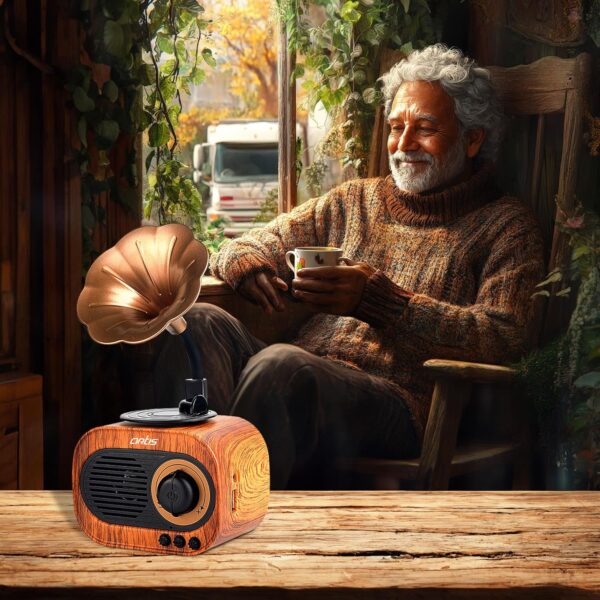 1773036342_Artis-BT12-Classic-Retro-Wireless-BT-Speaker-with-FMUSBAUX-in-Hands-Free-Calling-5W-RMS-Output.jpg Artis BT12 Classic Retro Wireless BT Speaker with FM/USB/AUX in & Hands Free Calling (5W RMS Output)