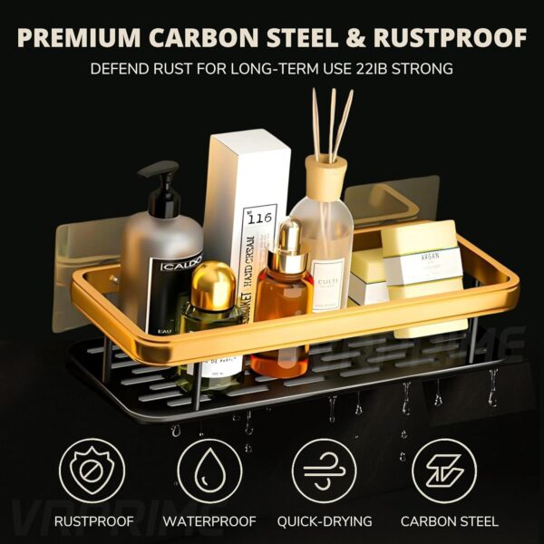 1773042545_Bathroom-Organiser-Without-Drill-2PCS-Self-Adhesive-Shelves-Shelf-Rack-Washroom-Storage-Organiser-Without-Drill-Stand-Racks-Bathroom-Shelf-Shelves-Pack-of-2-Gold-Black.jpg Bathroom Organiser Without Drill | 2PCS Self Adhesive Shelves Shelf Rack Washroom Storage Organiser Without Drill Stand Racks Bathroom Shelf Shelves (Pack of 2, Gold Black)