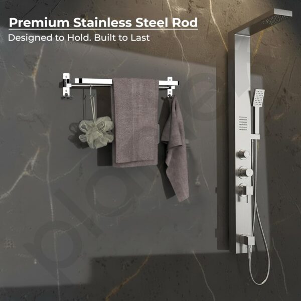 1773046532_Plantex-Stainless-Steel-Folding-Single-Towel-Rod-with-HooksTowel-Holder-for-BathroomTowel-HangerTowel-StandBathroom-Accessories-24-Inch-Chrome.jpg Plantex Stainless Steel Folding Single Towel Rod with Hooks/Towel Holder for Bathroom/Towel Hanger/Towel Stand/Bathroom Accessories - (24 Inch-Chrome)