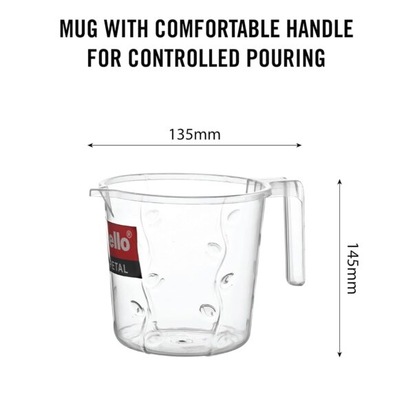1773074176_Cello-Petal-Bathroom-Accessory-Combo-Set-of-3-Transparent-20L-Bucket-1.5L-Mug-23cm-Tall-Stool-Durable-Stylish-Modern-Design-Plastic-Bath-Combo-Set-for-Modular-Bathroom.jpg Cello Petal Bathroom Accessory Combo Set of 3, Transparent (20L Bucket, 1.5L Mug & 23cm Tall Stool) | Durable, Stylish & Modern Design | Plastic Bath Combo Set for Modular Bathroom