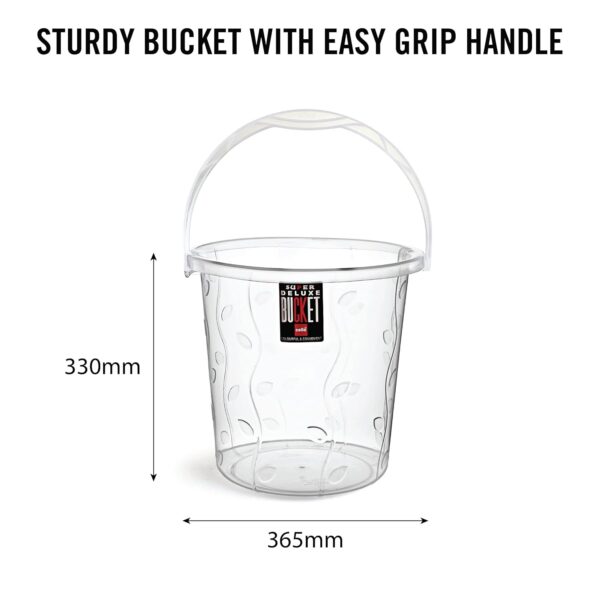 1773074177_Cello-Petal-Bathroom-Accessory-Combo-Set-of-3-Transparent-20L-Bucket-1.5L-Mug-23cm-Tall-Stool-Durable-Stylish-Modern-Design-Plastic-Bath-Combo-Set-for-Modular-Bathroom.jpg Cello Petal Bathroom Accessory Combo Set of 3, Transparent (20L Bucket, 1.5L Mug & 23cm Tall Stool) | Durable, Stylish & Modern Design | Plastic Bath Combo Set for Modular Bathroom