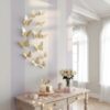 Xtore® 12pcs 3D Home Decor Butterfly with Sticking Pad (Shimmer Golden, Set of 12)