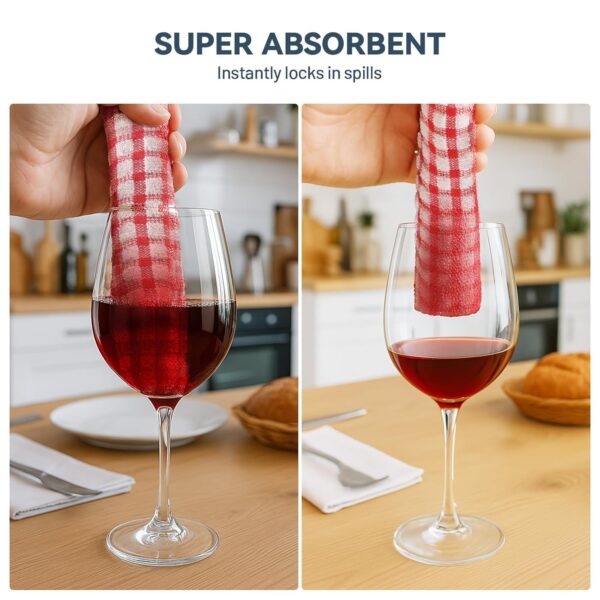 Egles Kitchen Dishcloths 12pcs 11x12 Inches Bulk Cotton Kitchen Dish Cloths Scrubbing Wash Cloths Sets (Mix Color)