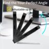 2PCS Kickstand for Mobile, Folding Invisible Portable Metal Cell Phone Stand Holder for Desk, Phone Back Holder Grip, Compatible with iPhone, Samsung and All Cellphones
